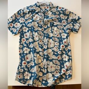1901 Floral Blue Shirt